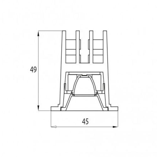 Luminária de Teto Plafon Downlight Veneza Frame 20W