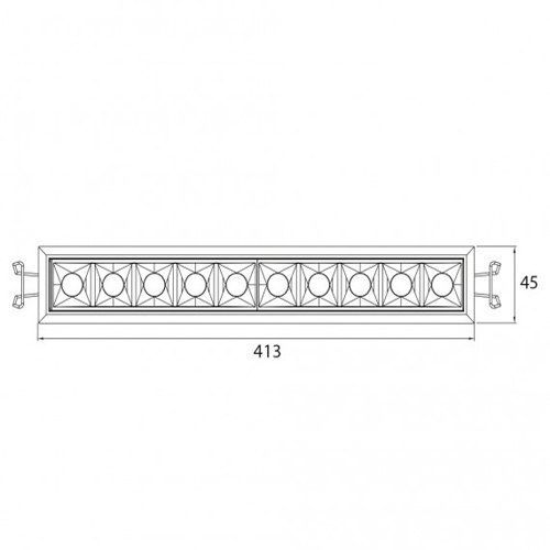 Luminária de Teto Plafon Downlight Veneza Frame 20W