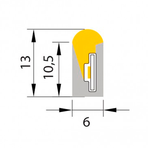 Perfil Flexível Fita de LED