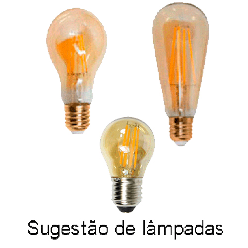 Sugestão de Lâmpada LED FIL ABAJUR