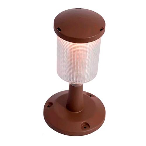 Luminária de Chão Postinho Balizador Difusor Cristal Gravado