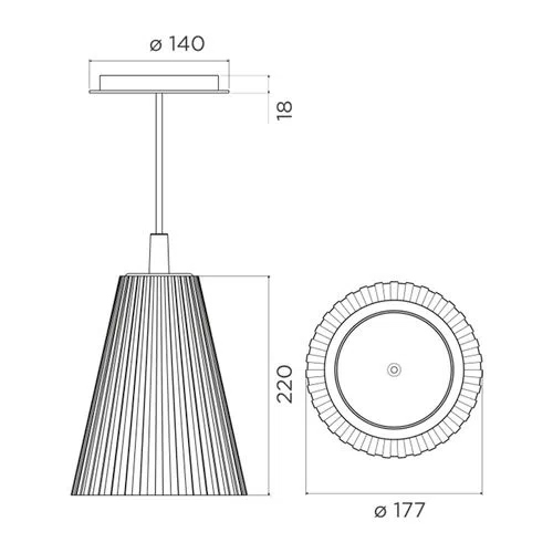 Luminária de Teto Pendente Toro