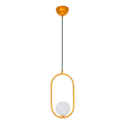 Luminária de Teto Pendente Lira Oval Globo