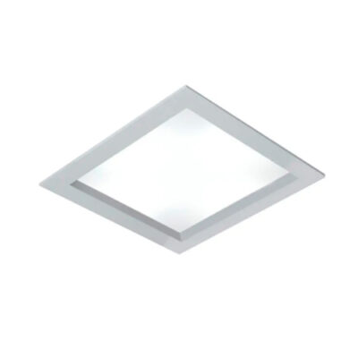 Luminária de Teto Plafon Quadrado Embutir LED Integrado