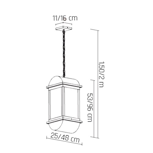 Luminária de Teto Pendente Catalunha Arqueado