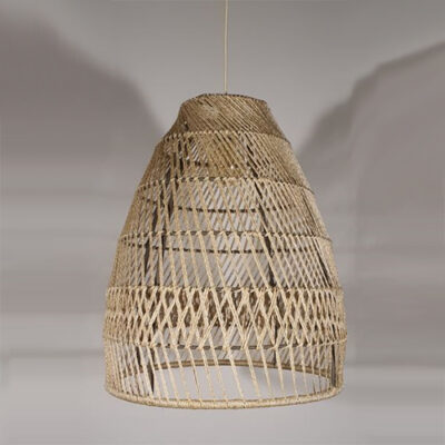 Luminária de Teto Pendente em Fibra Natural Sisal 1 1010