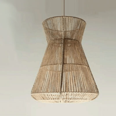 Luminária de Teto Pendente em Fibra Natural Sisal 1009