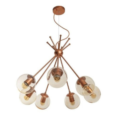 Luminária de Teto Lustre Pendente Baila 7 Lâmpadas