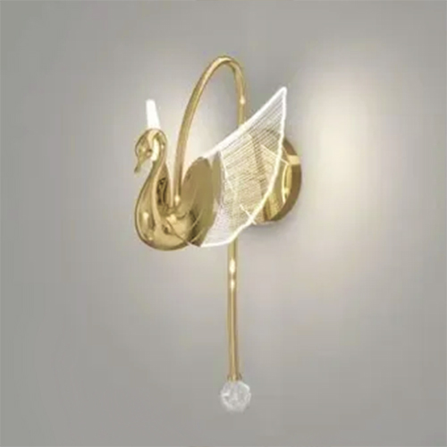 Arandela Cisne com LED Integrado Acrílico cristal