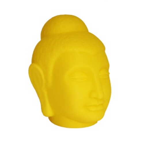 ABAJUR LUMINÁRIA BUDA AMARELO