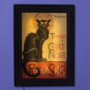 QUADRO ILUMINADO CHAT NOIR