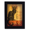 QUADRO ILUMINADO CHAT NOIR