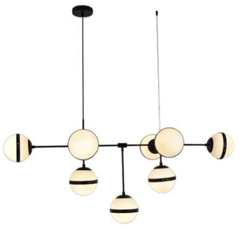 Lustre pendente MOON preto