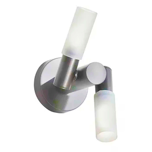 Arandela Flash difusor duplo fabricada em metal e vidro