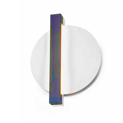 Arandela Odessa 1 disco, fabricada em alumínio e pintura muitas cores e LED integrado