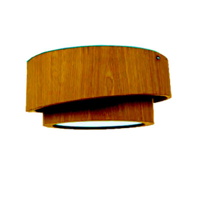 Plafon Doble Redondo fabricado em madeira e acrilico
