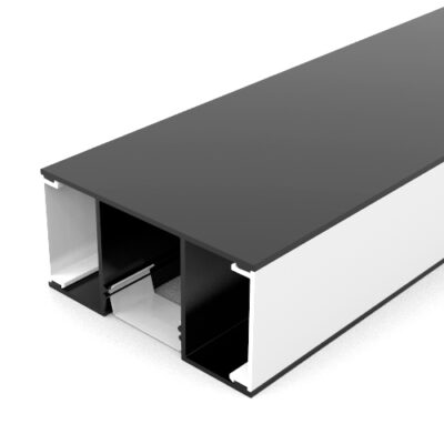 Perfil sobrepor duas direções fabricado em aluminio acrilico r fita led