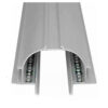 Perfil embutir No-Frame 2-fitas em aluminio rebatedor